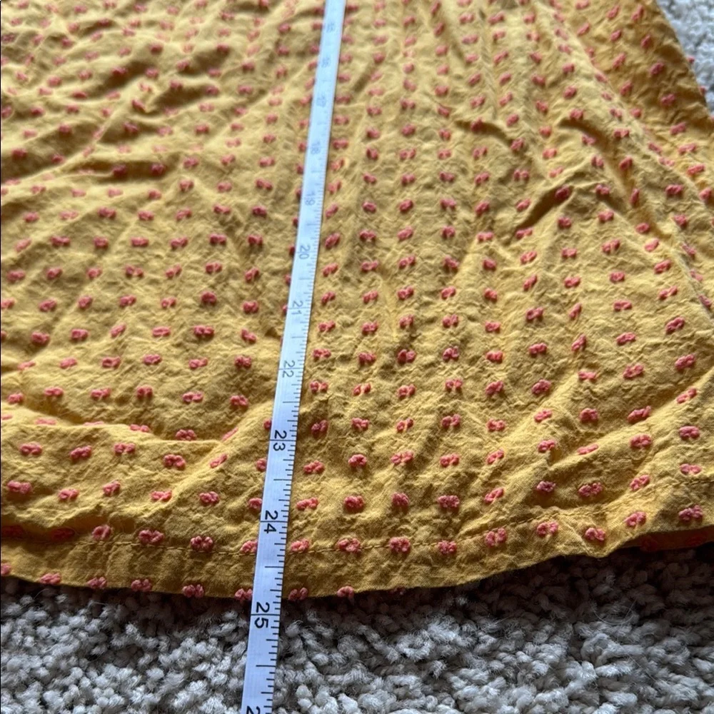 LOFT XL Gold Puff Sleeve Blouse Relaxed Fit